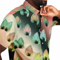 Color Palette Leaves Button Down Shirt