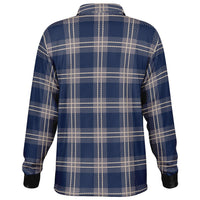 Gentleman Plaid Long Sleeve Polo