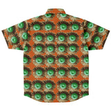 3D Orange Flower Button Down Shirt