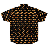 Orange Bats Button Down