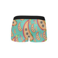 Paisley Pattern Boxer Briefs with Fly