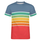 Color Palette Stripes Cotton T-shirt 54