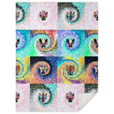 Tye Dye Faerie Wings Microfleece Blanket