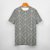 Leaf Pattern Cotton T-Shirt