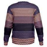 Color Palette Knit Effect Sweatshirt