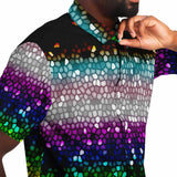 Mosaic Color Palette Button Down Shirt