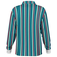 Multicolor Striped Long Sleeve Polo