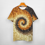 Coffee Color Palette Tie Dye Cotton T-shirt
