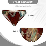 Men's Bikini Underwear Burgundy Wood