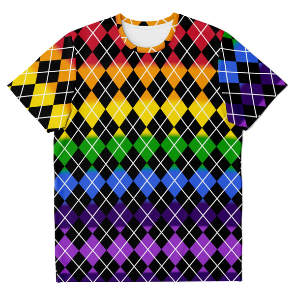 Rainbow Pride Argyle T-shirt