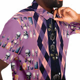 Lavender Goth Button Down