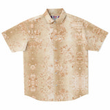 Embossed Champagne Velvet Button Down Shirt