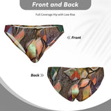 Men's Bikini Underwear Stained Glass Leaves