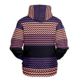 Color Palette Knit Effect Hoodie