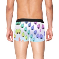 Leaf Pattern Boxer Briefs with Fly