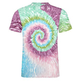 Multi-color Palette Tie Dye Cotton T-shirt 23