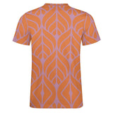 Leaf Pattern Cotton T-Shirt 14