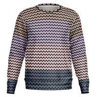 Color Palette Knit Effect Sweatshirt