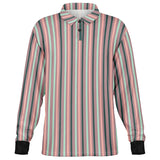 Multi Color Striped Long Sleeve Polo