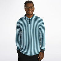 Striped Long Sleeve Polo