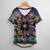 Hippie Faerie V-Neck T-Shirt 10