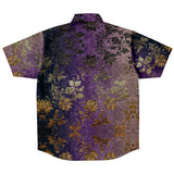 Embossed Dark Velvet Button Down Shirt