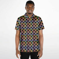 Geometric Star Polo Shirt