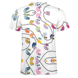 Paisley Pattern Cotton T-Shirt