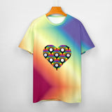 Rainbow Pride Heart Cotton T-Shirt 2