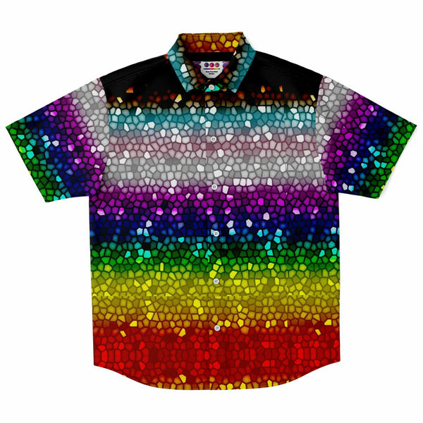 Mosaic Color Palette Button Down Shirt