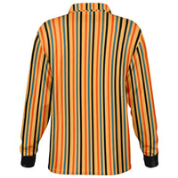 Multicolor Striped Long Sleeve Polo