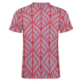 Leaf Pattern Cotton T-Shirt 11