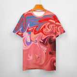 Liquid Paint Effect Cotton T-Shirt