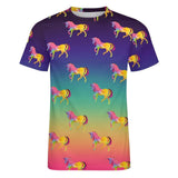 Rainbow Pride Unicorn Cotton T-Shirt 🦄