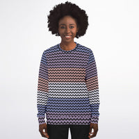 Color Palette Knit Effect Sweatshirt