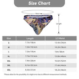 Men's Bikini Underwear Embossed Flower Pattern 7