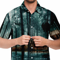 Haunted Cabin Button Down