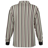 Multicolor Striped Long Sleeve Polo