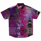 Embossed Gradient Velvet Button Down Shirt 3