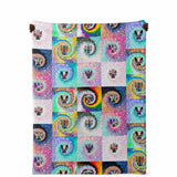 Faerie Tye Dye Tile Microfleece Blanket