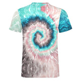 Multi-color Palette Tie Dye Cotton T-shirt 9