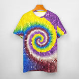 Multi-color Palette Tie Dye Cotton T-shirt 26