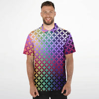 Geometric Star Polo Shirt