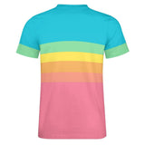 Color Palette Stripes Cotton T-shirt 19