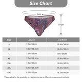 Men's Bikini Underwear Embossed Velvet Lavender Cake