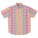 Lace Pattern Button Down Shirt