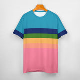 Color Palette Stripes Cotton T-shirt 20