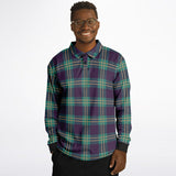 Coat Plaid Long Sleeve Polo