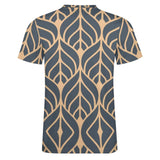 Leaf Pattern Cotton T-Shirt 4