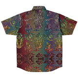 Linen Pattern Embossed Button Down Shirt 6